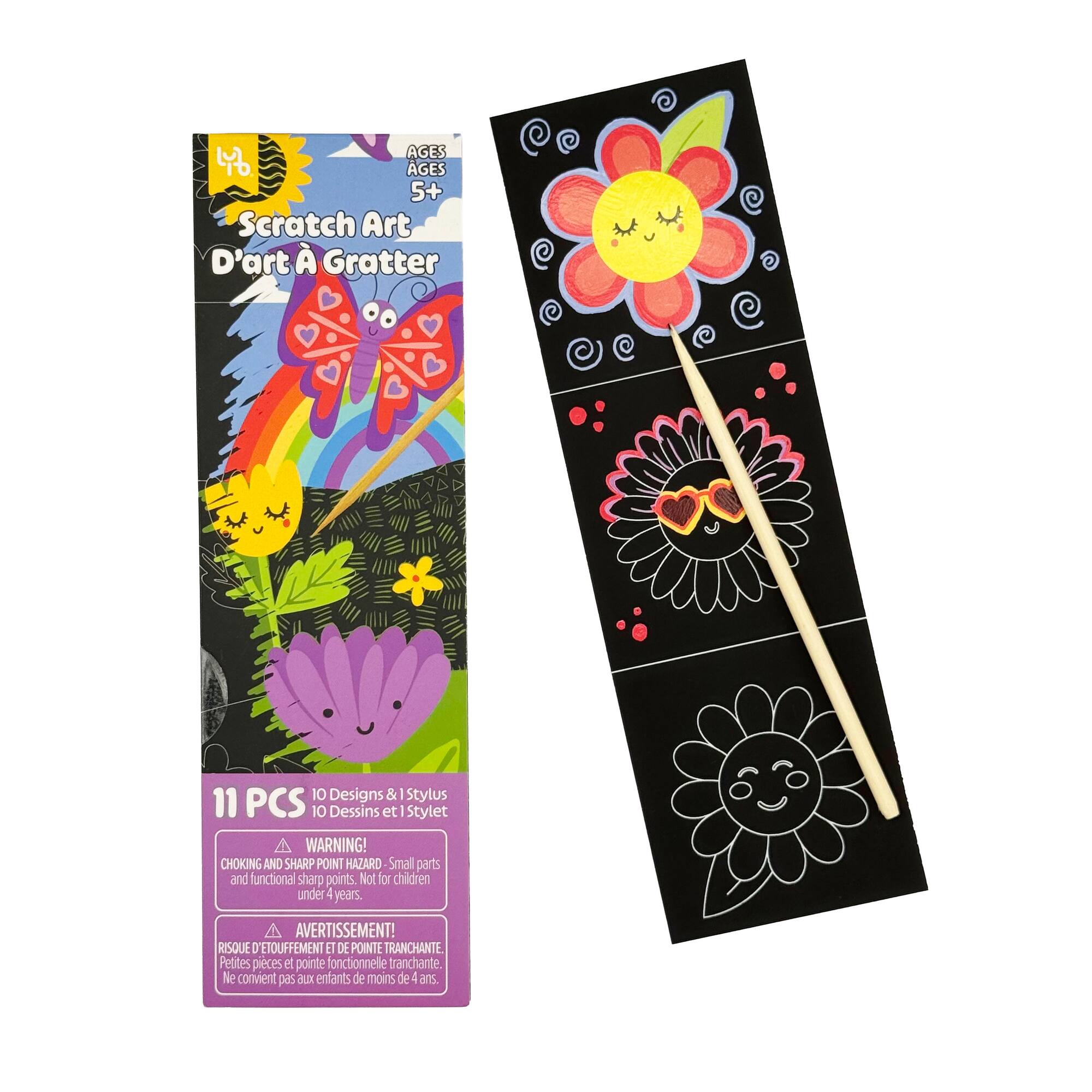 Little Yellow Bicycle® Butterfly Bookmark Scratch Art Kit